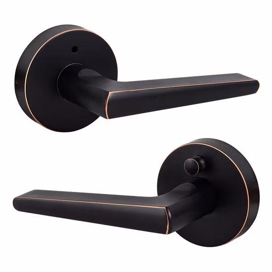 Zinc Alloy Door Handle Lock Security Lever Lock Quick Release Button Privacy Lever Door Lock
