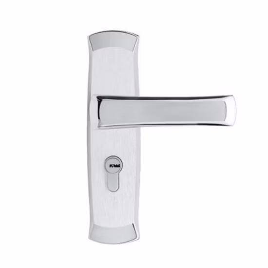 Serrature per porte con corpo da infilare con maniglia per mobili in lamiera satinata in acciaio inossidabile di fabbrica per porte in legno