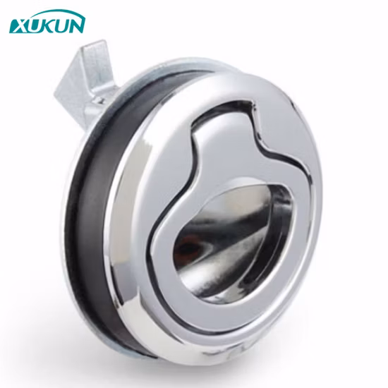 Serratura per armadietto a incasso con camma per barche in acciaio inossidabile Maniglia per montaggio a incasso sul ponte Anello per carichi pesanti Chiusura a scatto per portello marino